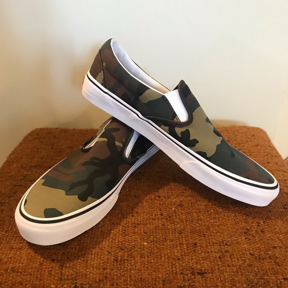 SlipOn Camo Vans 10.5 mens